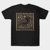 Men Black Print T-shirt Crows-Before-Bros No-Cut Transfer Paper Print Cotton Tshirt