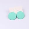 Pinkdudu Candy Color Round Acrylic Stud Earrings Color Sprayed Earrings Cute Simple Casual Earrings PD2232