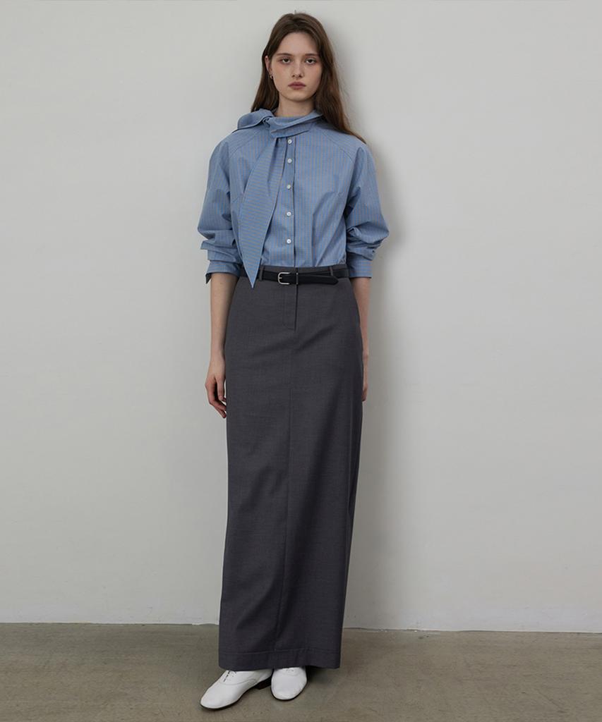 Kwinseulaebis Mira Wool Blend Long Skirt
