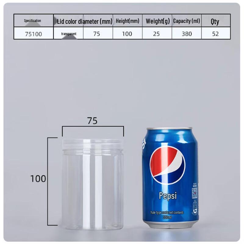 Sheng Bilai Transparent PET Sealing Jars