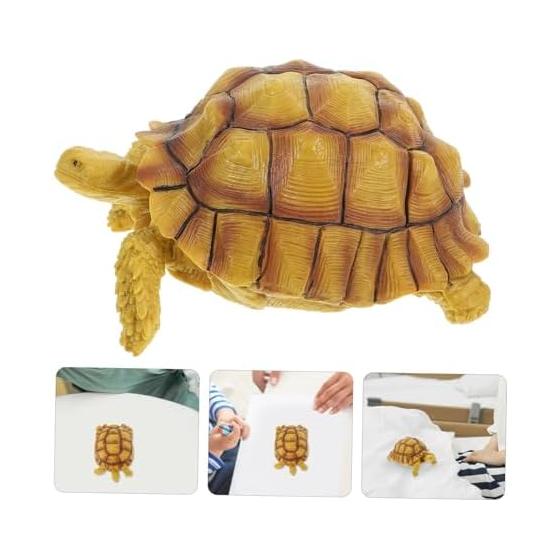SUPVOX Realistic Plastic Simulation Tortoise Figurine Detailed and Durable for Educational Use and Home Decoration Animal