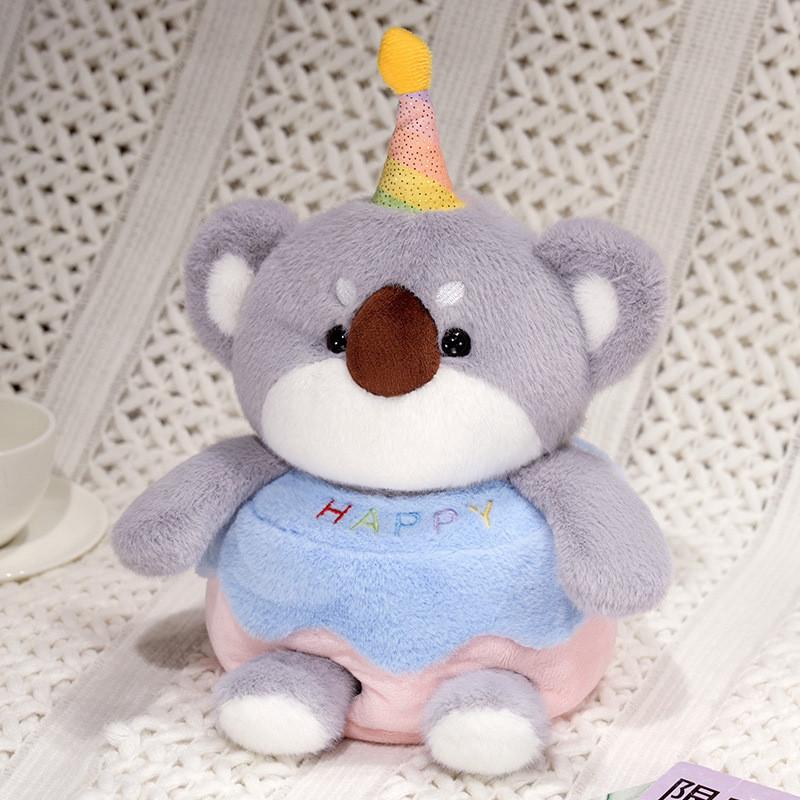 Adorable Singing Birthday Cake Plush Dog Koala And Fox Toy Gift For Kids