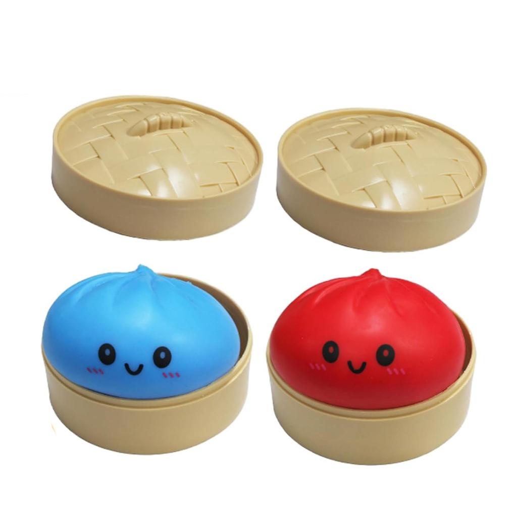 Dumpling Set Slow Rising Dumpling Toys with Steam Basket Design for Stress Relief and Decoration Suitable for All Ages Toys Collection