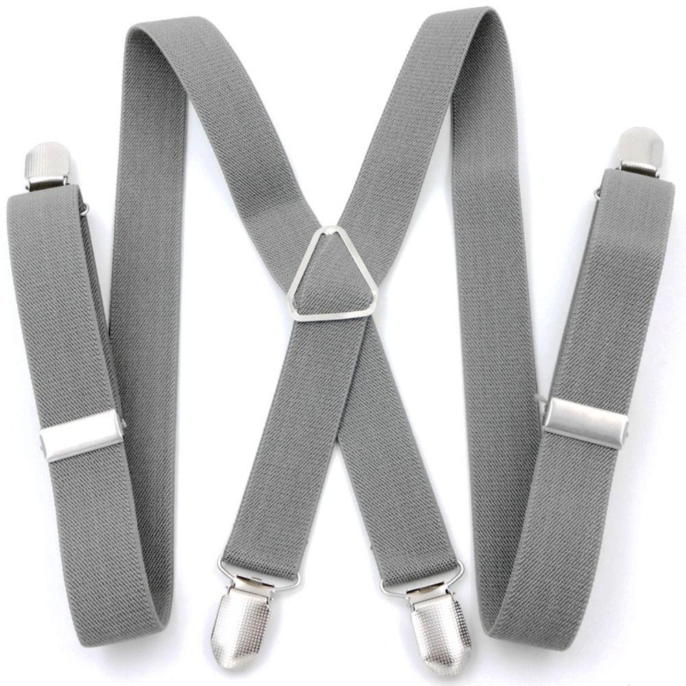 2.5cm Wide Vintage Suspenders Adjustable Trouser Straps Belt New Braces Suspenders  Adult