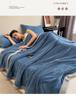 Single Piece Thickened Velvet Flannel Bed Sheet - Warm Autumn/Winter Coral Fleece Duvet Cover & Blanket