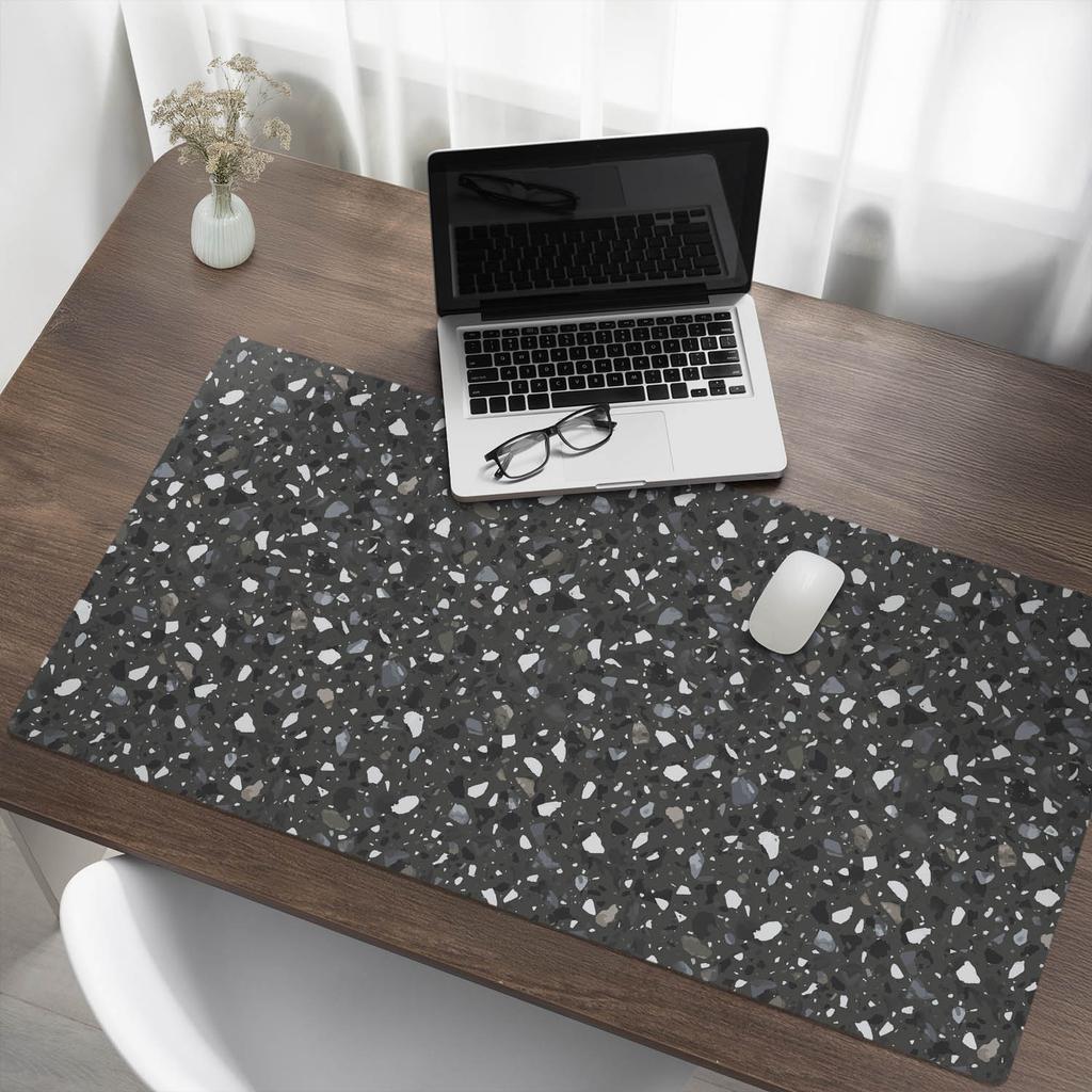 Winylowa Mata Biurkowa Ze Stylowym Nadrukiem Mozaika Terrazzo 120X60 Cm