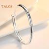 Women Bangle Copper Silver Color Curved Adjustable Smooth Polished Luster Wrist Jewelry Anniversary Birthday Gift Lightweight Bangle