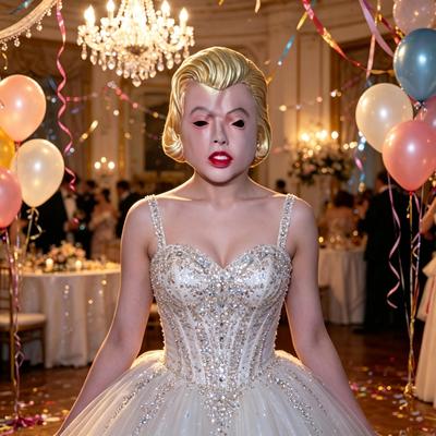 Realistic Female Bridal Latex Mask