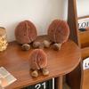 Simulated Coffee Bean Plushies Soft Doll Brown Coffee Food with Foot Adorably Plush Toy Home Decor Xmas Gifts Girl