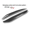 Carbon Fiber Car Headlight Cover Eyebrows For Mazda 3 2010 - 2013 Fiber Glass Matt Black Primer Front Lamp Eyelids 2Pcs