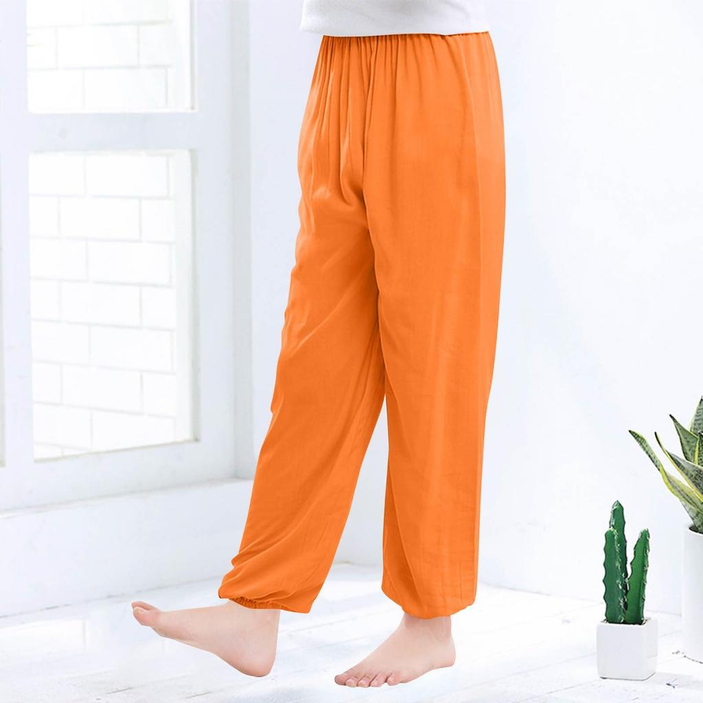 Dziecięce Bawełniano-Jedwabne Cienkie Spodnie Przeciw Komarom