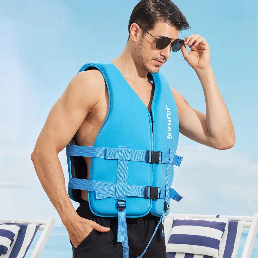Professional Buoyancy Vest for Adults & Children: Ideal for Water Sports, Fishing, Boating, Windsurfing, and Jet Skiing.