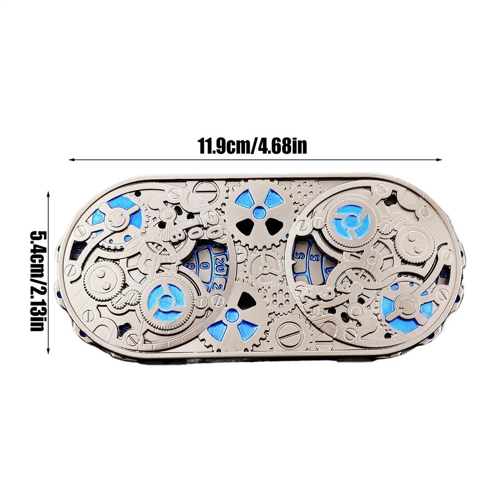 2025 New D1D Spinner Dice 7in1 Metal Dice Set Polyhedral Roleplaying Game Dice Fantasy DD Tabletop RPG Accessories for DM Playe