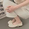 Flat-bottomed Mary Jane Single Shoes Women's New Summer French Evening Breeze Gentle Matching Skirt Shallow Mouth Soft-soled Beanie Shoes