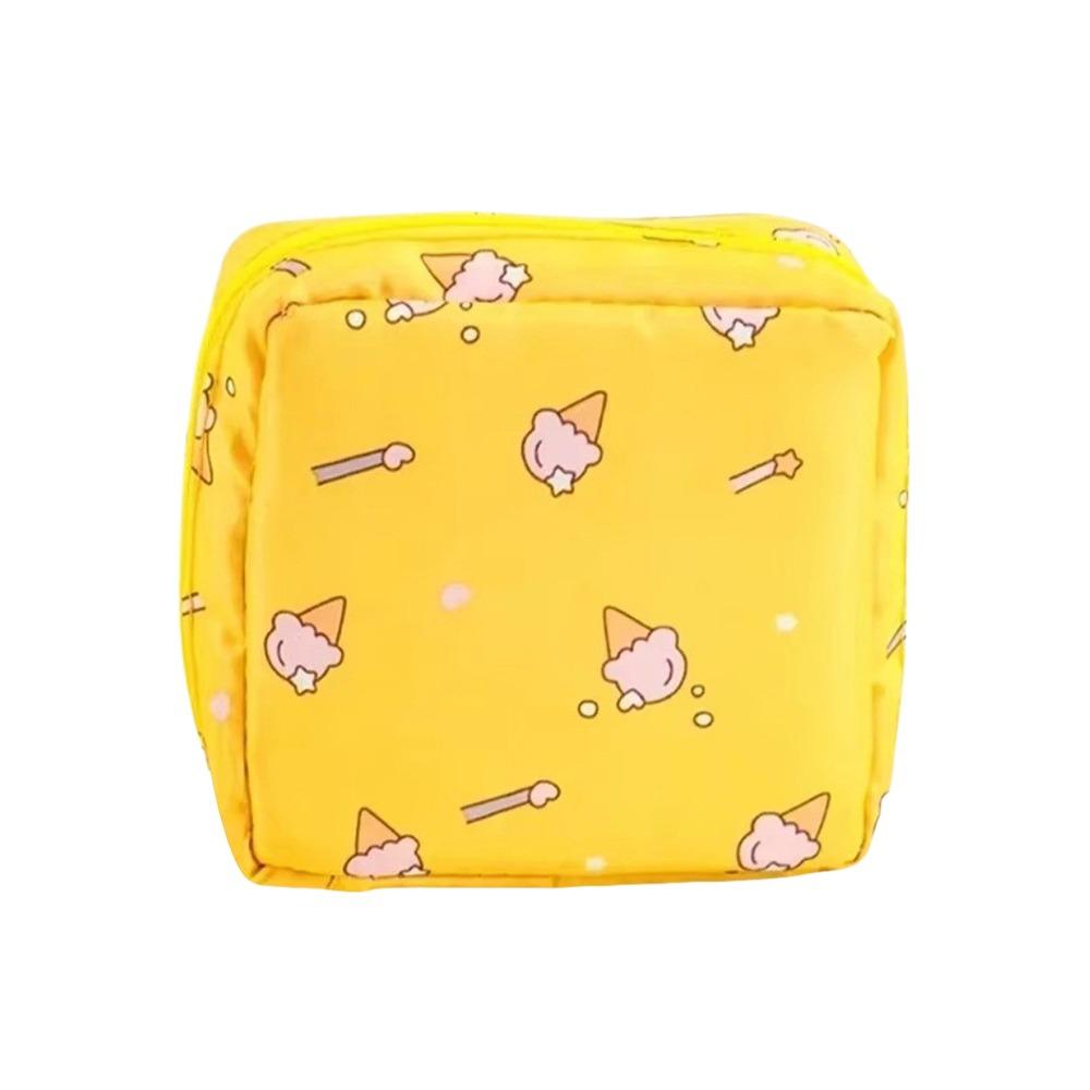 Waterproof Sanitary Pad Storage Bag Cartoon Pattern Sanitary Napkin Bag  Women Girls
