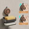 Soap Dish For Shower, Wall Mounted Bar Soap Holder, Suction Cup Detachable Self Draining Soap Case For Shower Bathroom