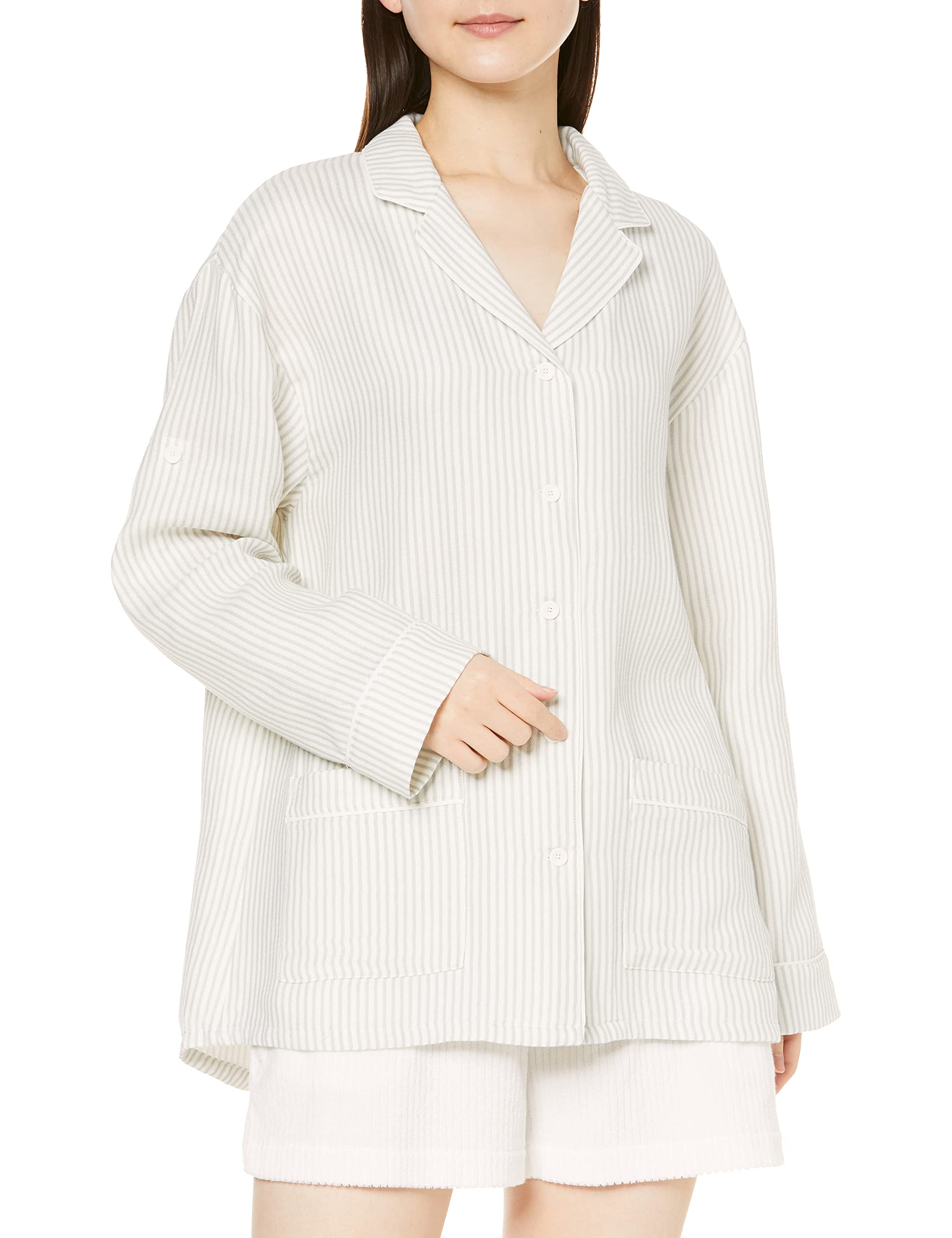 

Gelato Pique Double Gauze Stripe PWFT221348 Women s Shirt, F,