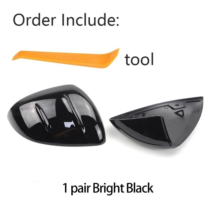 

Carbon Fiber Pattern Black Rearview Mirror Cover Replacement for Mercedes-Benz C-Class C Class W206 S206 X206 AMG C43 C63 чорний