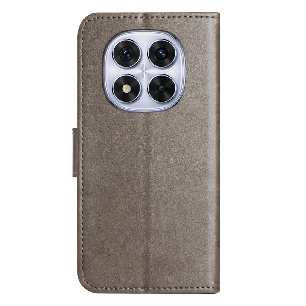 For Xiaomi Redmi Note 15 Pro 5G (Global) Case Wallet Stand Imprinted Butterfly Flower PU Leather Phone Cover