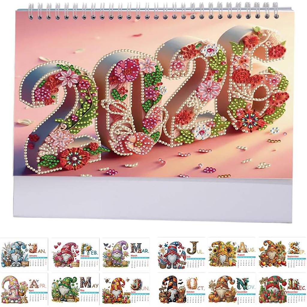 Generisch 2026 Table Calendar, 12 Months, 2026 Calendar, Desk Calendar, Standing Desk Calendar, 25 X 20.5 X 9 Cm, Gift For Your Heart