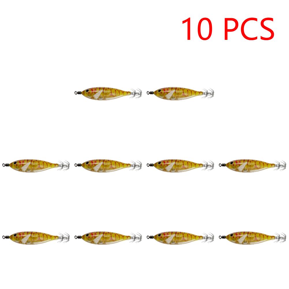 5.7g/8cm Tintenfisch Anlockköder Doppelhaken Lebensechter Tintenfischhaken Angelzubehör Leuchtende Tintenfisch Jig Haken Angelzubehör