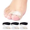 10Pcs Fabric Hammer Toe Corrector, Reusable Broken Toe Protectors Buddy Taped Wraps, Toe Splint for Broken Toe, Crooked Toes