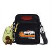 Stranger Things Canvas atmungsaktive kleine quadratische Tasche mit diagonalem Muster