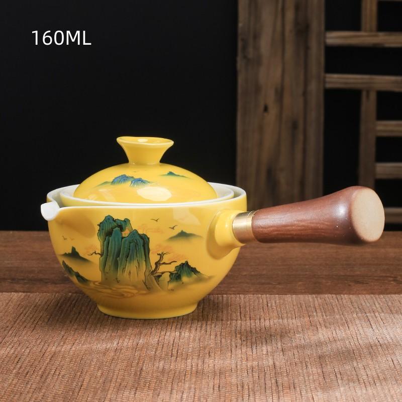 

Ceramic Tea Set Tea Maker Teapot Porcelain Gongfu Tea Set Portable Tea Set Teaware Sets Cup For Tea 360 ° Rotation Teapot