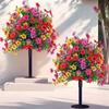 Artificial Plant Flower Artificial Trees UV Resistant For Garden Home Decor Outdoor Topiary Tree With Flower Fake Bushes UV
