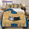 Timberwolves Basketball Court Threepiece Set 1 Duvet Cover 2 Pillowcase Without Core Bedding Set Duvet Cover And Pillowcase