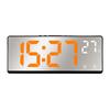 6.9 Inches Electronic Alarm Clock 5 Levels Brightness Adjustable Large Screen Student Desk Clock Table Clock 17.4x6.8x2.3cm