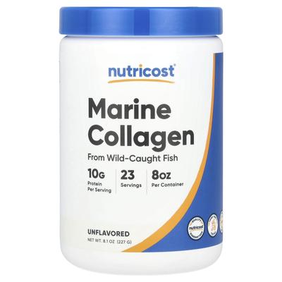 Marine Collagen Extracted from Wild Fish, Unflavored, 227G (8.1Oz)