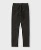 PANICALE Dark Brown Regular Slim Fit Textured Cotton Pants