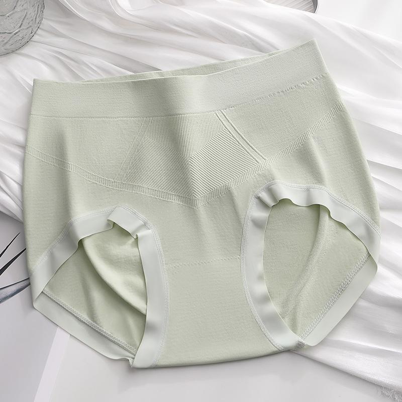 Women's Mid-Waist Seamless Breathable Underwear - Soft, Comfortable, High-Elastane, Antibacterial Triangle Briefs