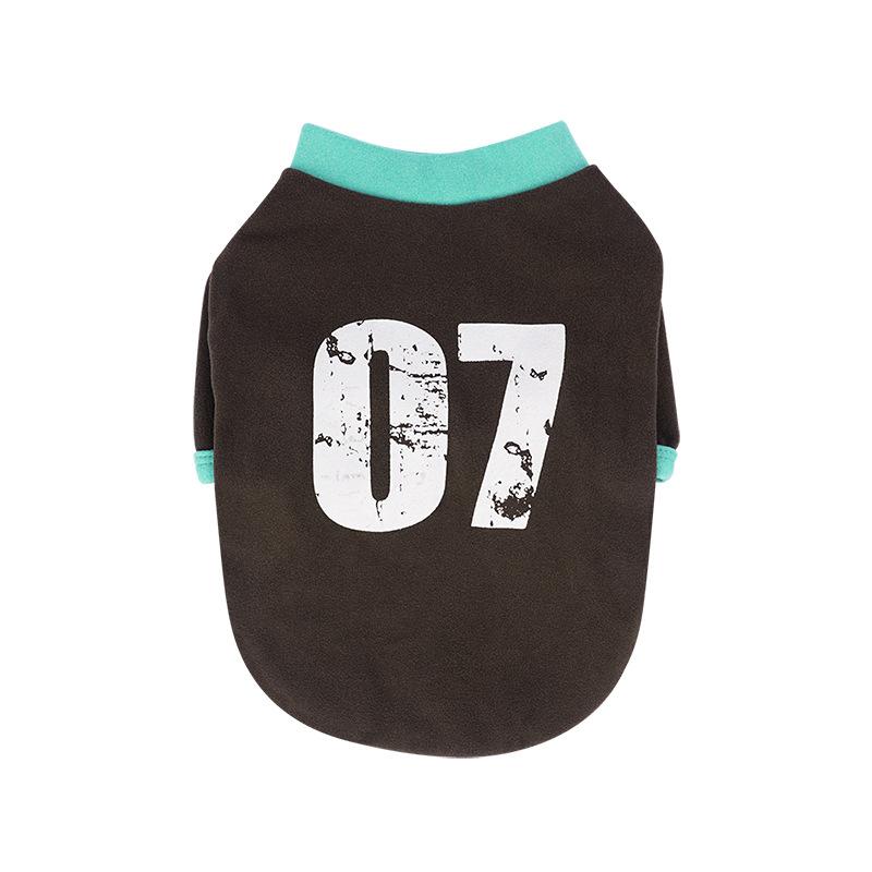 

Одежда для питомцев на осень и зиму, низ, одежда на двух ногах, шнауцер, мальтийская собака, винтажная американская расцветка, принт с алфавитом внутри 2XL кофейный