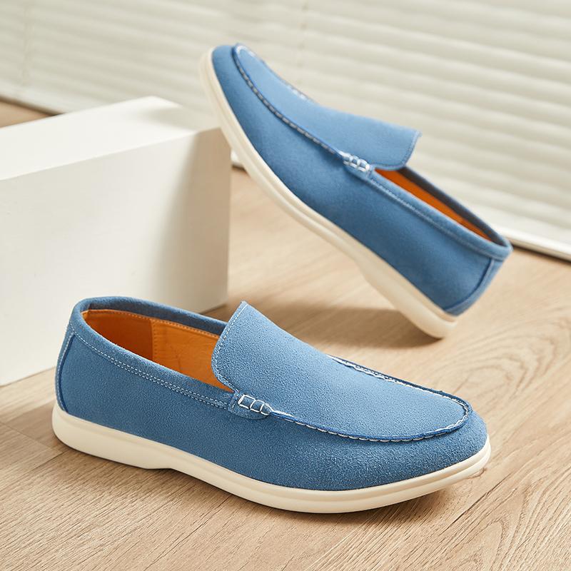 Fashion Men Business Loafers European and American Casual Soft Leather Lightweight Driving Fashion Shoes British Gentleman Shoes Men