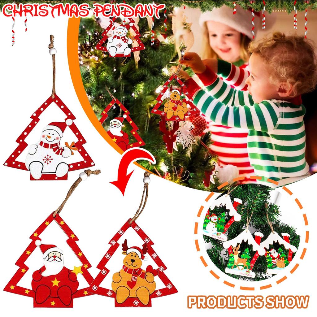 Christmas Ornaments Christmas Tree Wooden Doors And Christmas Tree Pendants