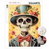 DIY Pearl Bead Art Canvas Elegant Rose Gentleman Pattern Frameless 3D Painting Kit for Bedroom Living Room Wall Decor Craft Gift
