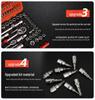 108-Piece Socket and Wrench Set for Auto Repair