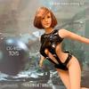 Figure Beautiful Woman Sexy Black Leather Clothes and One Piece Full Body Underwear Set Head and Shoes Not [TOYBARJAPAN] 1/6 Accessories/CJG-W022