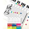 Erasable Music Teaching Tool Reusable Magnetic Music Notes Stickers Music Score Whiteboard  School