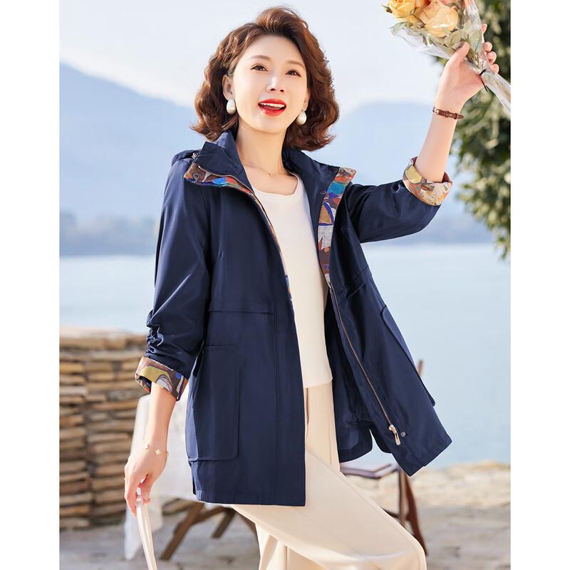 

Pasite 2025 Осенняя женская ветровка с капюшоном XL