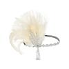 Vintage Feder Stirnband 1920er Jahre Kopfschmuck Exquisites Maskenball Haarband Bühnenauftritt
