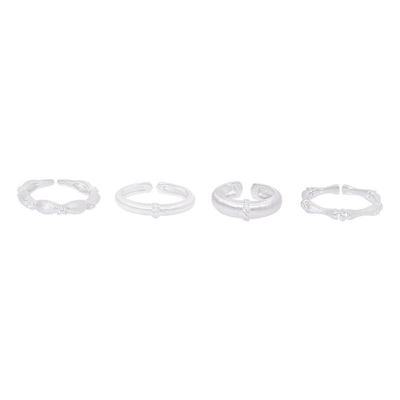 Adjustable Matte Brushed Ring for Women – Elegant, Light Luxury, Open Index Finger Ring