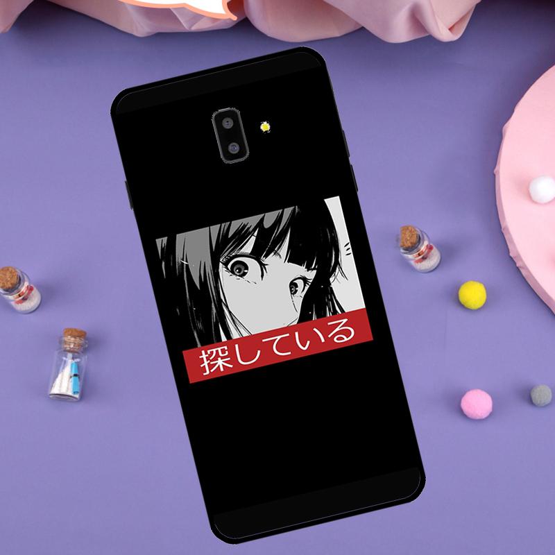 Sad Japanese Anime Aesthetic Cover For Samsung Galaxy J4 J6 2018 A7 A9 A6 A8 Plus J8 J3 J5 J7 2017 J1 A5 A3 2016 Case