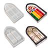 Praktische Kirchenfenster Aufbewahrungsbox Schrank Spiegel Silikonform Epoxidharz Leicht zu lösen Keine Rückstände für DIY-Bastelarbeiten