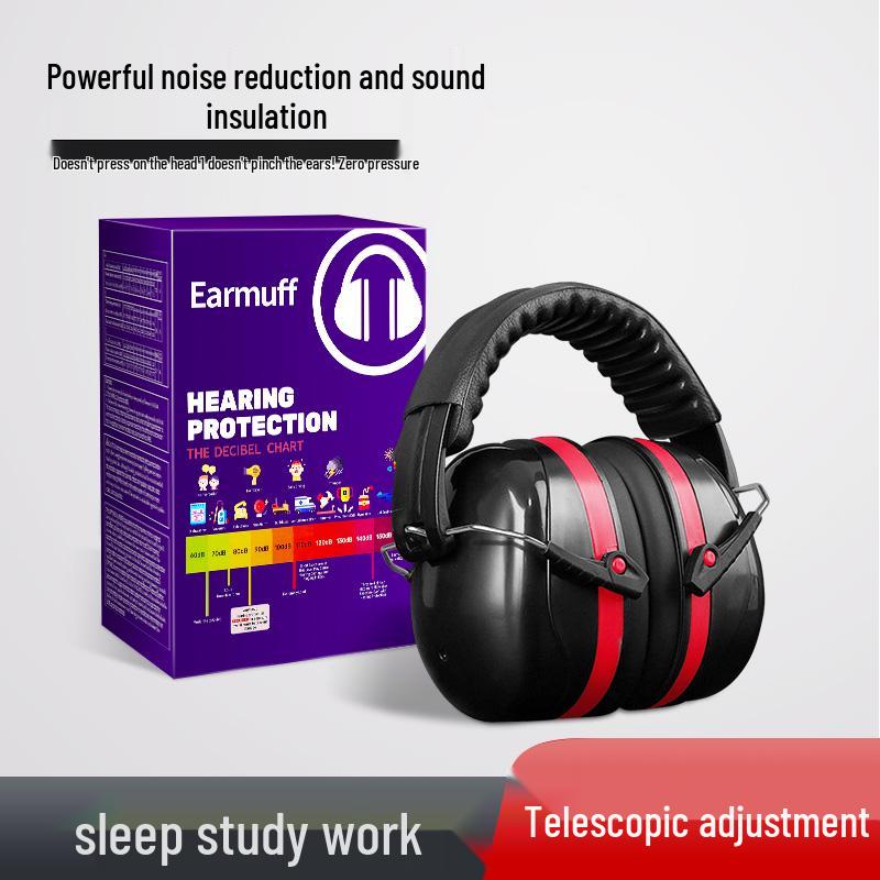 Industrial Soundproof Earmuffs & Sleeping Earplugs for Noise Reduction