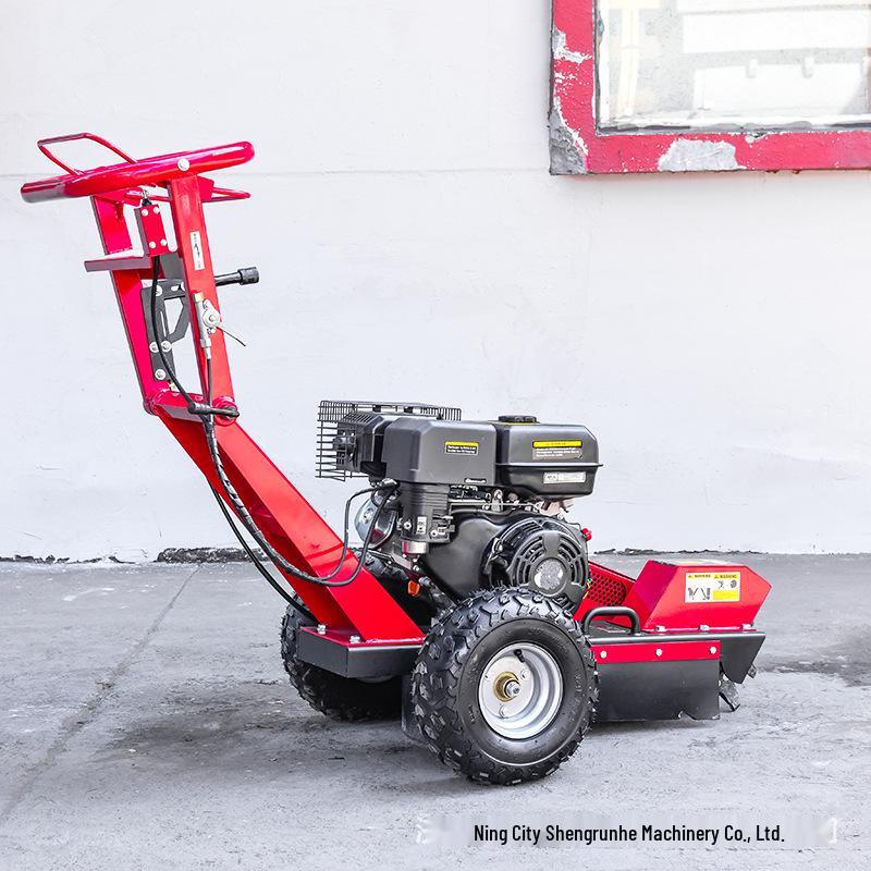 Gas-Powered Small Stump Grinder and Root Crusher Machine
