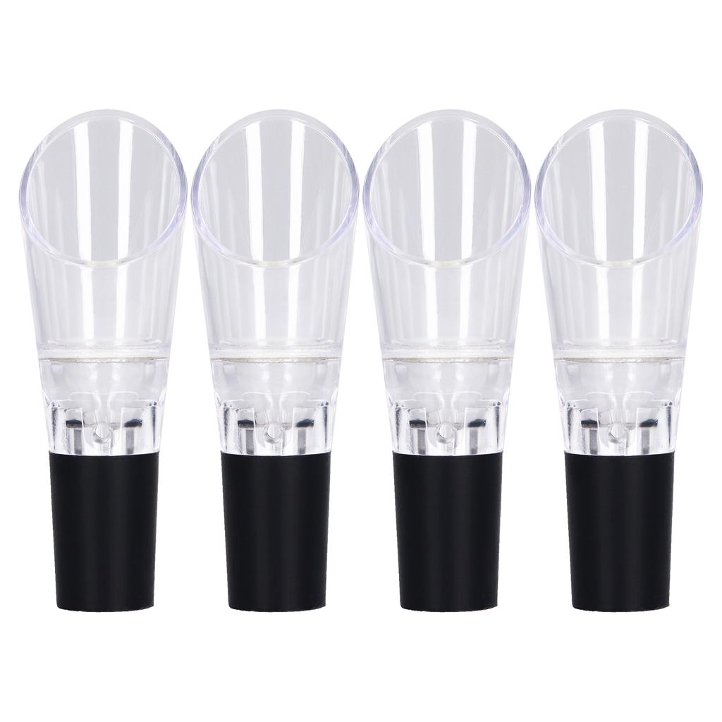 4PCS Wine Aerator Pourer PC Eco Friendly Decanter Spout Bar Accessories for Household Party