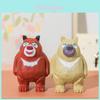 Wooden Craft Bear Big And Bear Second Decorative Figurines Home Office Car Decor Gift For Friends